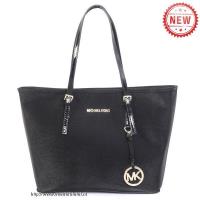 michael kors jet set saffiano reizen groot zwart bakken Handtas Outlet zjx9l320